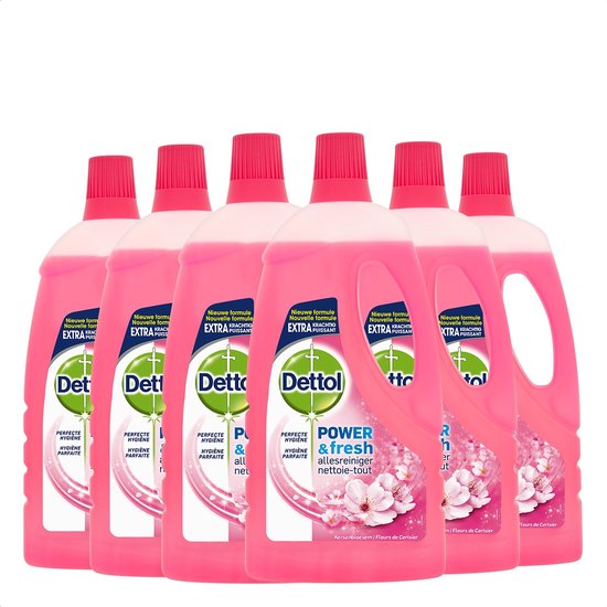 Dettol - Allesreiniger - Kersenbloesem - 6 x 1 L - Grootverpakking