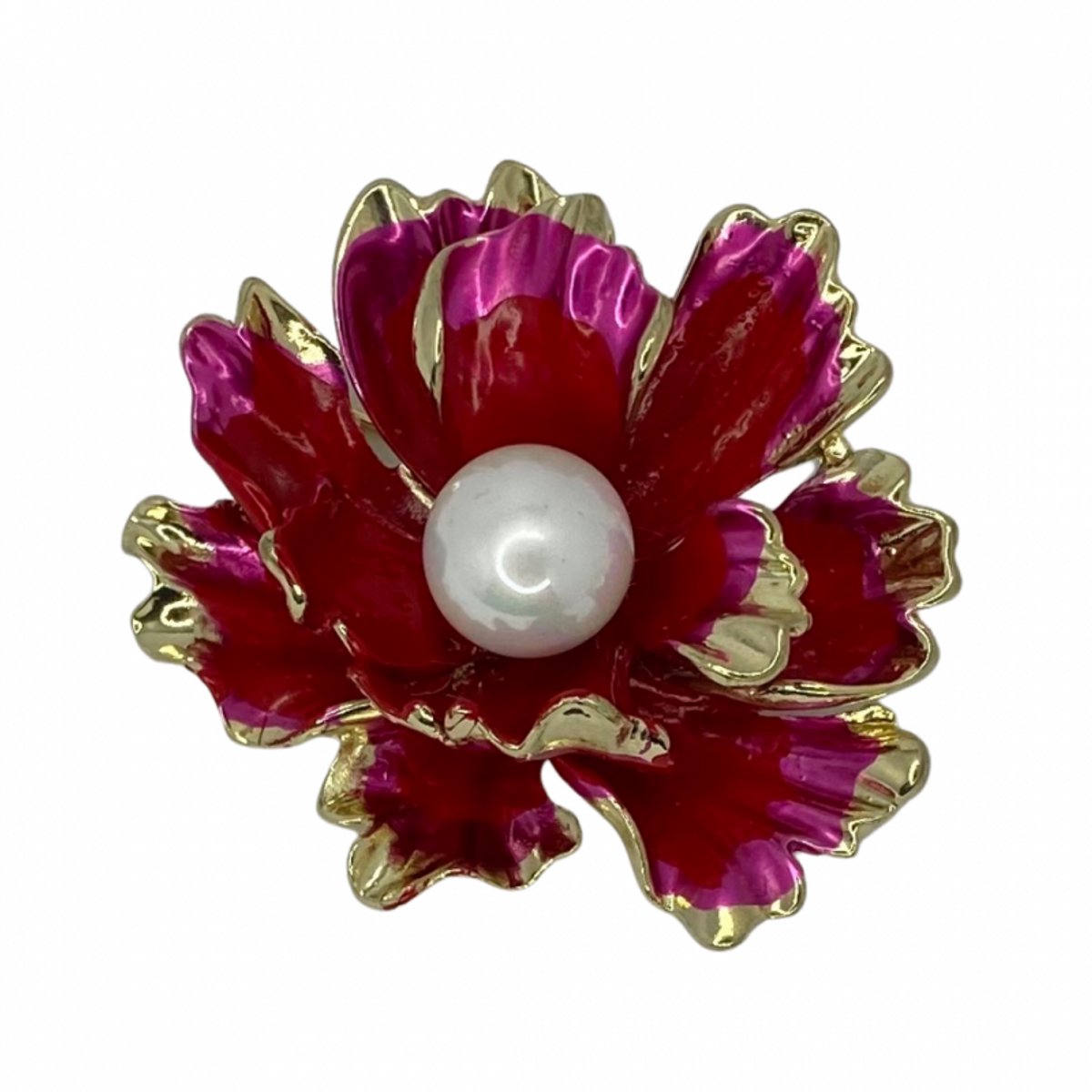 Broche Pioenroos 4.5 cm- Charme Bijoux