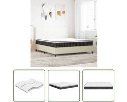 vidaXL Binnenveringmatras - Pocketveringmatras - Binnenveringmatras middelhard 160x200 cm - Matras 160x200 - Matras Hardheid Middelhard - Slapen