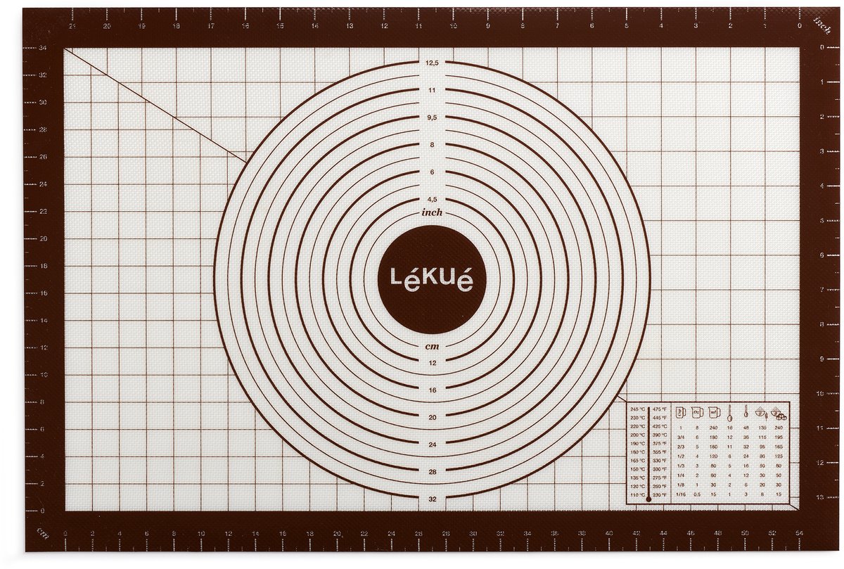 Lékué Deegmat 60 x 40 cm - Siliconen - Anti-aanbak - White