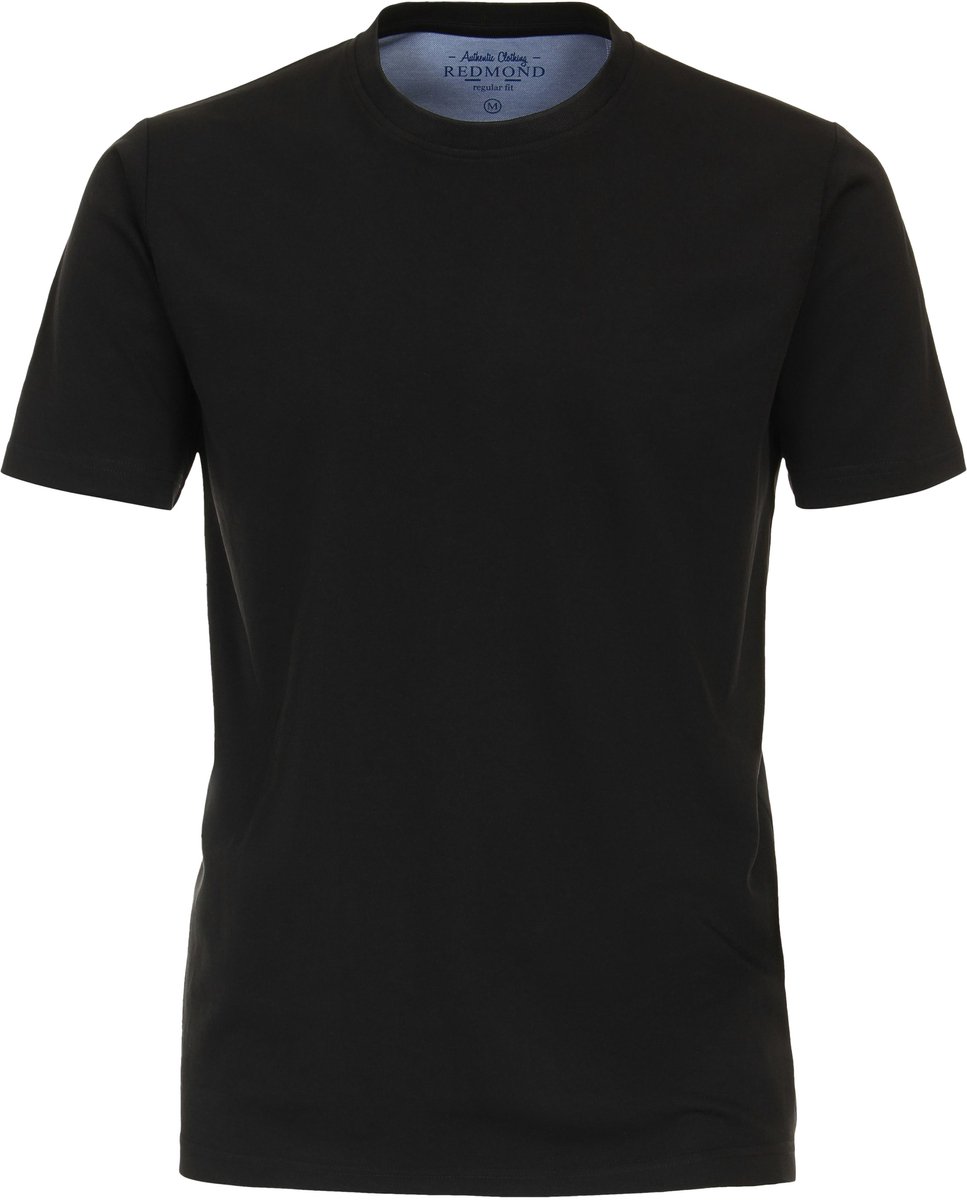 Redmond regular fit T-shirt - korte mouw O-hals - zwart