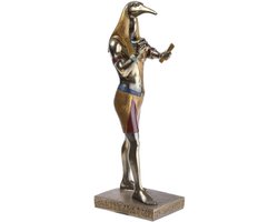Standbeeld Thot 31 Cm - Egyptische God - Beelddecoratie Egypte Antiek - Figuur Object Egyptische Ibiskop Vogel - Egyptische Buste - Origineel Cadeau-Idee Deco Thoth