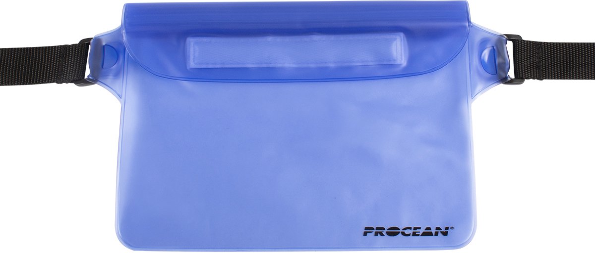 Droogtas | heuptas | Procean | transparant blauw