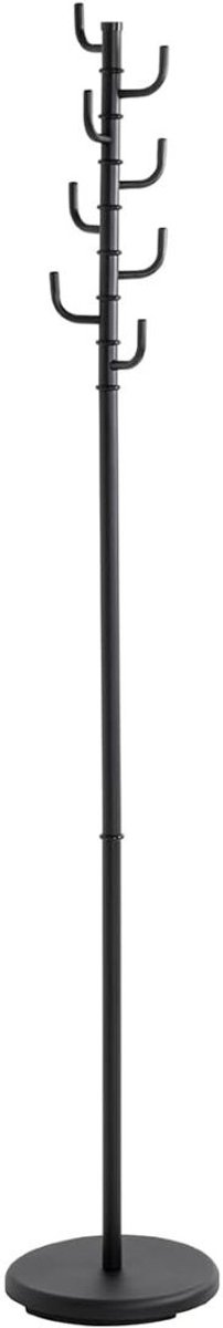 VELTRR® Kapstok Staand - Garderoberek - Kledingrek Haken- Industrieel - Zwart