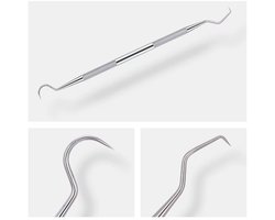 tandverzorging - tand haakje - tand gereedschap - tandarts - tand schraper - RVS - tandsteen verwijderaar