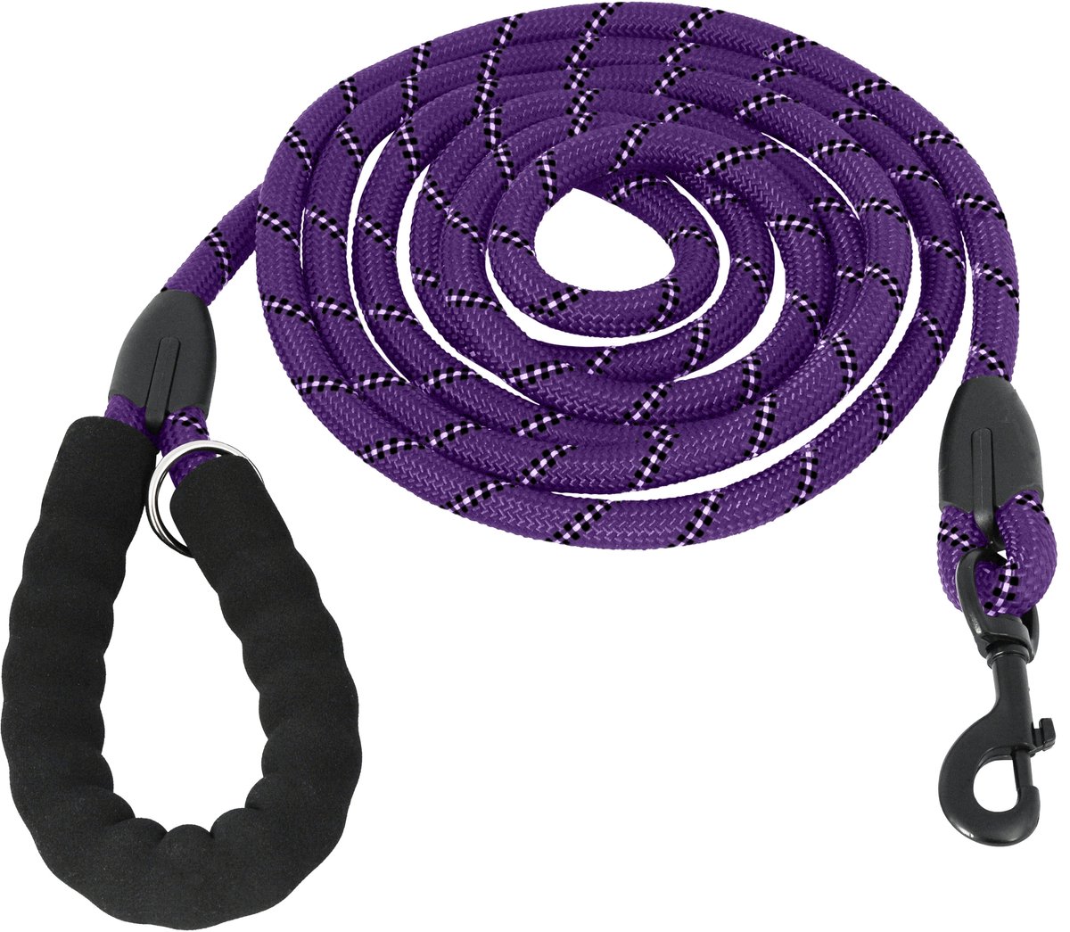 KCMultisupplies Hondenriem 3 Meter - Reflecterende Hondenlijn - Met Gevoerd Handvat - Geschikt voor Grote en Kleine Honden - Nylon Looplijn