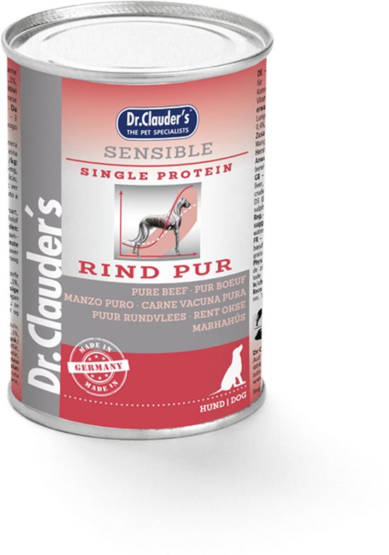Dr Clauder's Best Choice Selected Meat Sensible 6x400g - Puur Rundvlees
