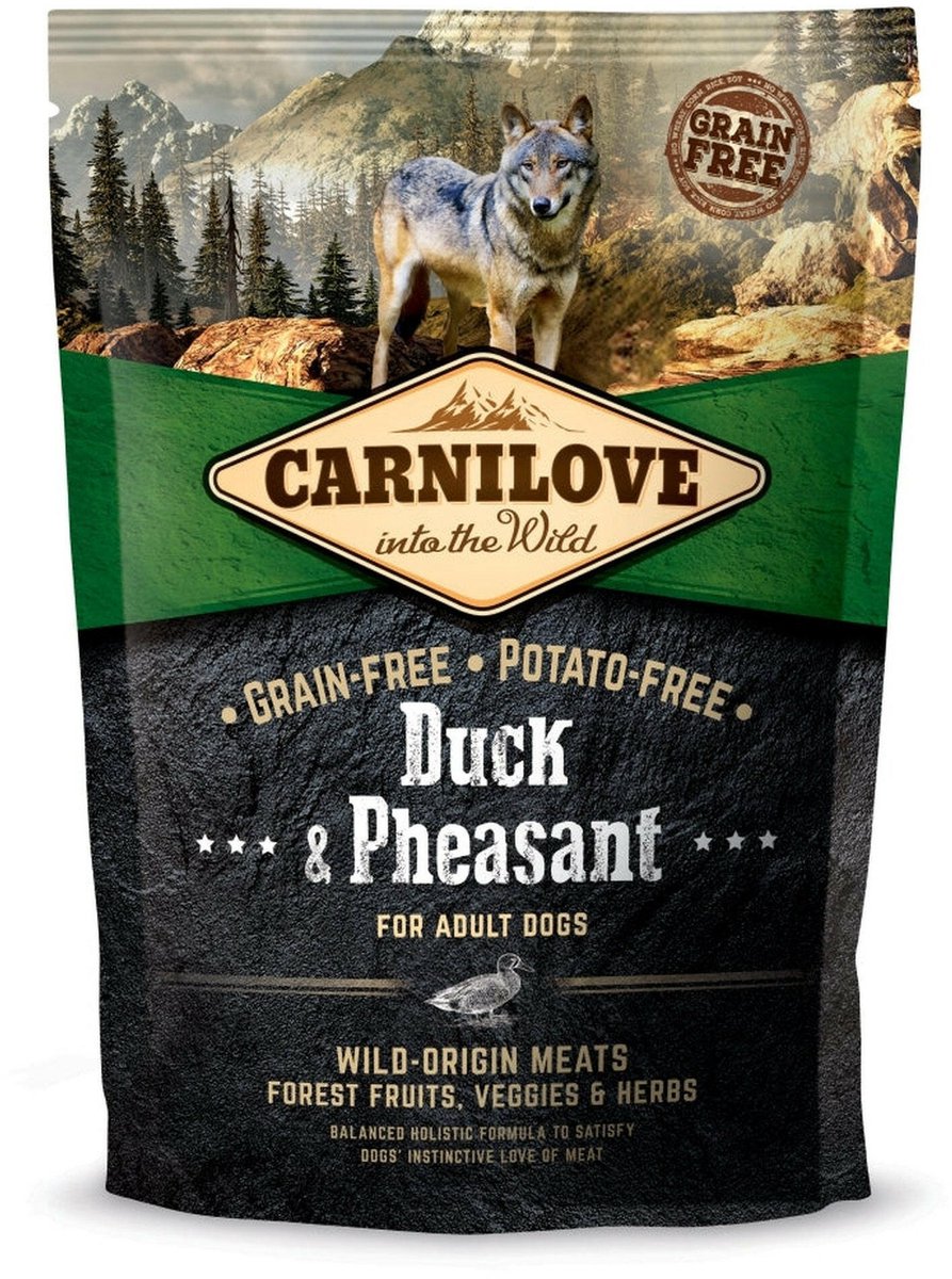 Carnilove Hondenvoer Carnilove - Eend en Fazant - Graanvrij, 1.5kg, Hoog Vleesgehalte