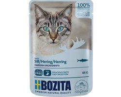 Bozita kattenbrokjes in saus 12x85g - met haring