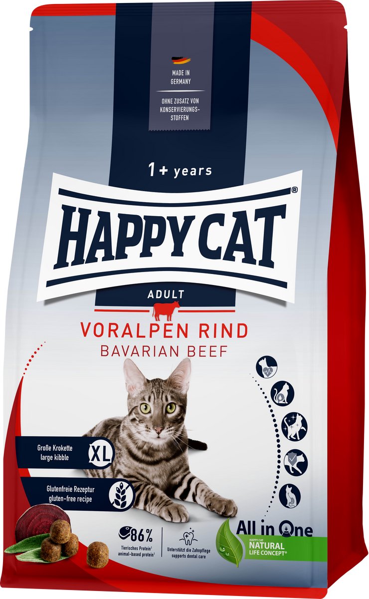 Happy Cat Culinary Kattenvoer – Rund – 4 kg