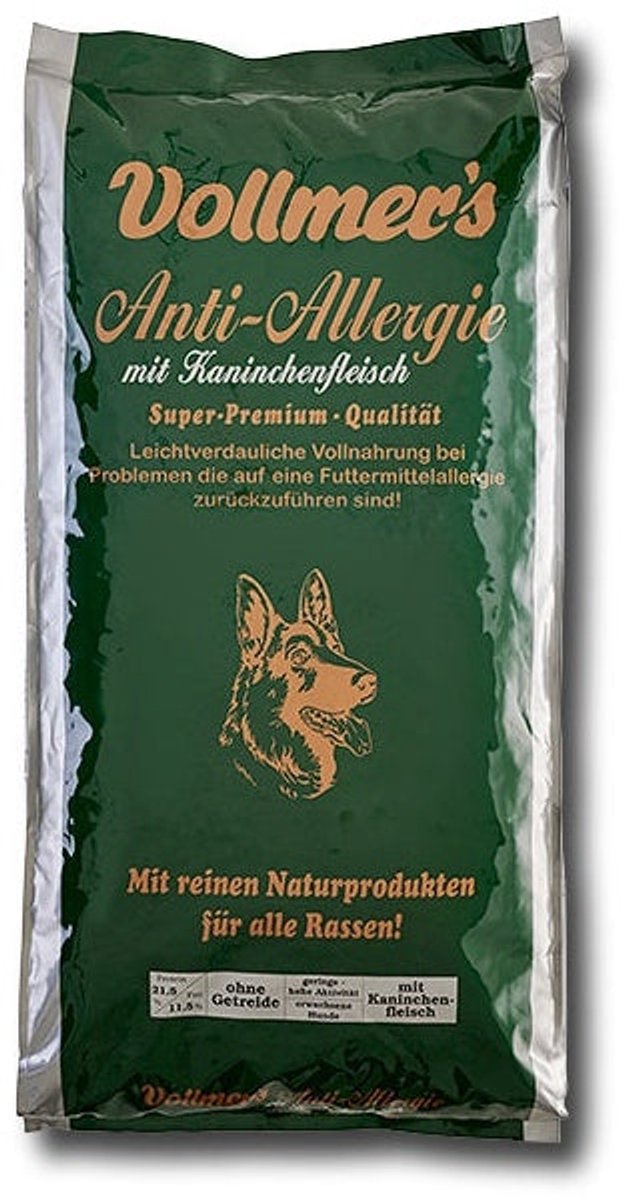 Vollmers Anti Allergie met konijn - 15 kg
