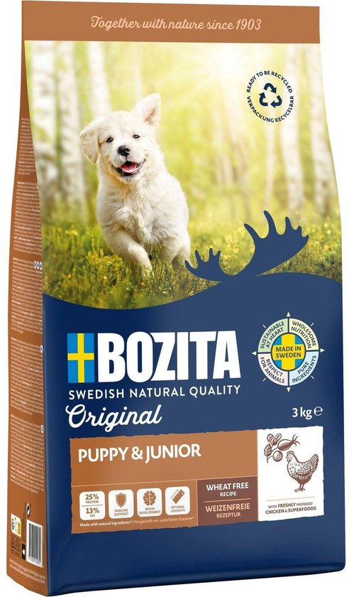 Bozita Dog Original Puppy + Junior - 3kg