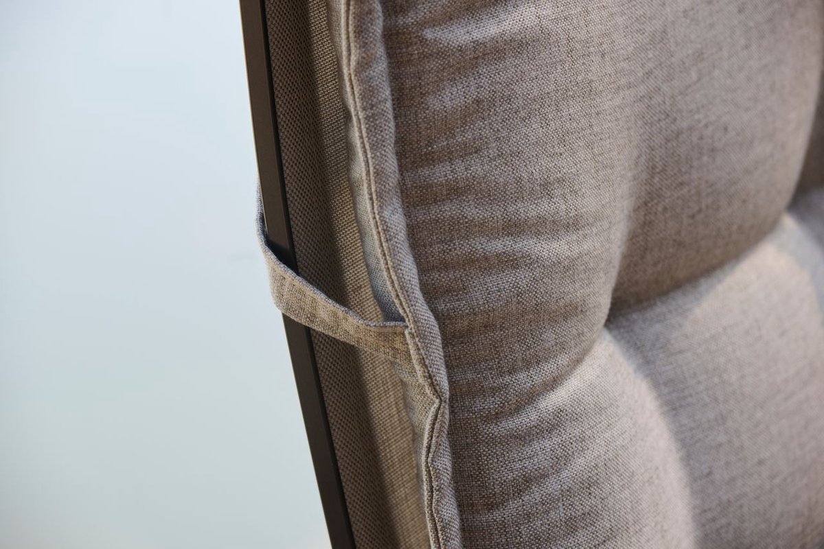 Hartman Bahama taupe - coussin de jardin dossier haut - 123x50x10cm