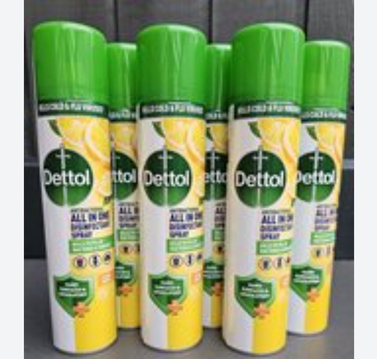 Dettol All-In-One - Disinfectant spray -LEMON BREEZE - 6 x 300ml -Voordeelverpakking- 1800ml