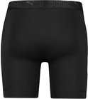 Zwarte Puma boxershorts van achteren. Tailleband met herhalende PUMA-print.