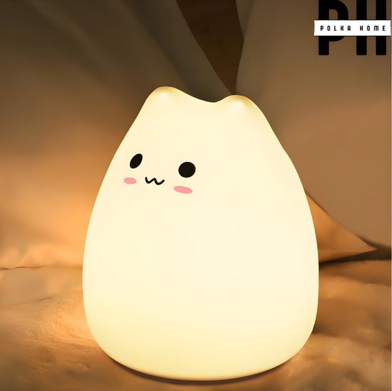PolkaHome® Lamp - Tafellamp Slaapkamer & Tafellampen - Tafel Lamp & Tafellampje - Nachtlamp & Nachtlampje - Lamp Kinderkamer & Lamp Babykamer - Nachtlampje Dimbaar - Meisje en Jongen - Kinderen - Touch Lamp - Knijplampje - LED Dimmer - Touchbediening van Merkloos — afbeelding 4