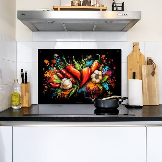 KitchenYeah® Protection plaque induction 76x51.5 cm - 3-2-16 - Protege plaque de cuisson - Couvre plaque induction - Protecteur d'induction - Cuisine