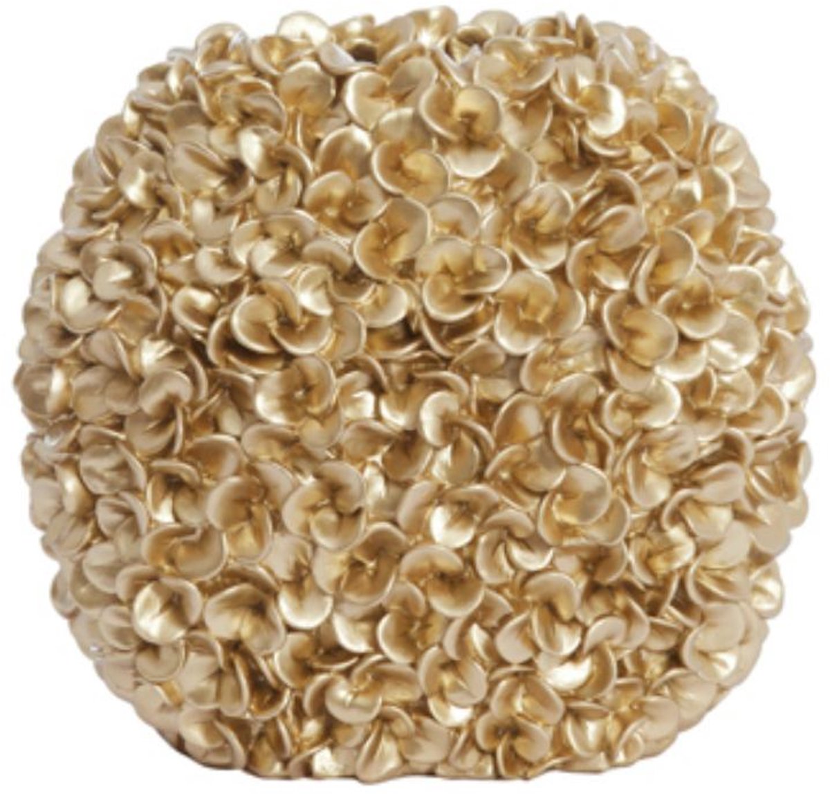 Vaas Phylia - Goud - 31.5x17x28cm - Kunststof - Modern - Bloemenvaas - Woondecoratie - Decoratieve vaas voor woonkamer of slaapkamer - Moederdag - Moederdag cadeautje - Moederdag cadeau voor mama