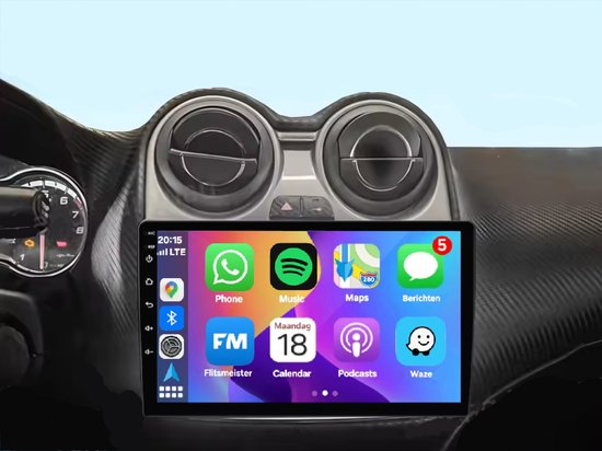 Autoradio Android Pour Alfa Romeo MiTo 2008-2016 - Écran 9 Pouces, Carplay/Android Auto Sans Fil, 6Go RAM 128Go ROM, GPS, Caméra Arrière - 9