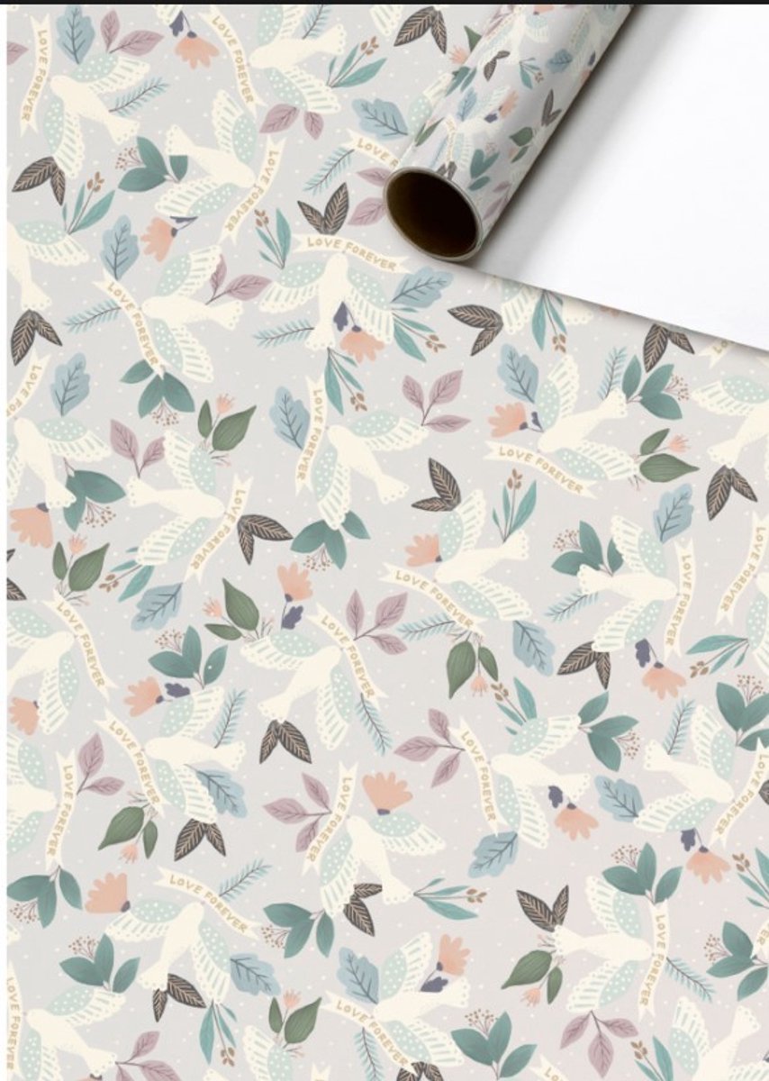 Cadeaupapier 70x200 cm - Duva - Duiven