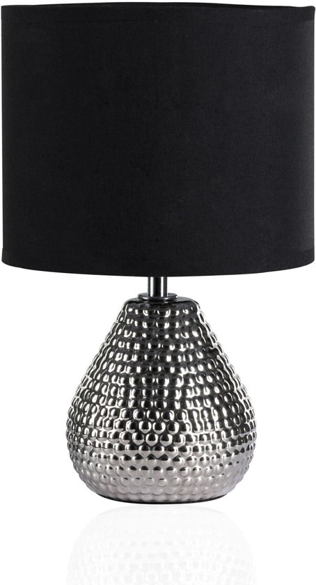 Pauleen 480.18 lampe de table E14 Noir, Argent