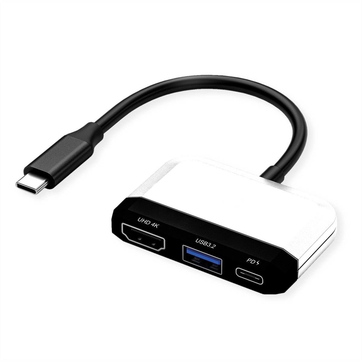 VALUE Beeldschermadapter USB Typ C - HDMI, USB 3.2 Gen 1 Type A, Type C PD