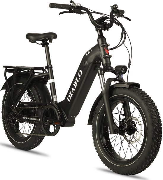 Diablo XR1 - Fatbike - Zwart - 250W - Elektrische Fatbike