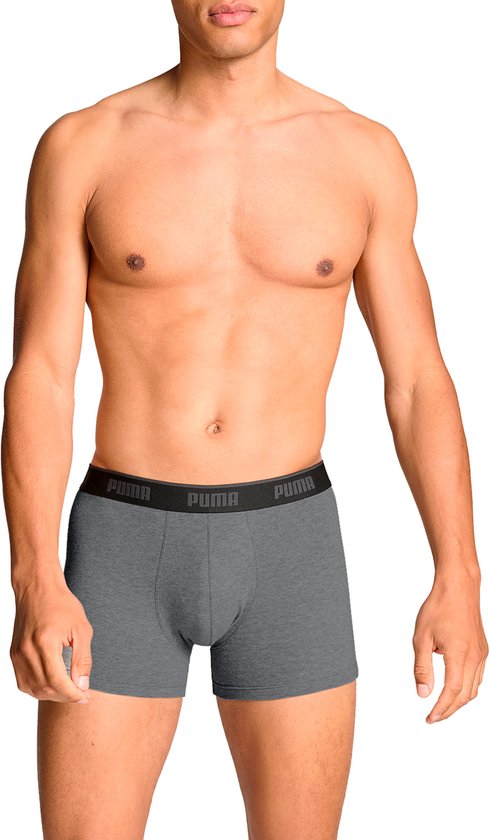 Lot de 3 boxers Puma pour homme - Sous-vêtements en coton pour homme - Sous-vêtements L - Zwart
