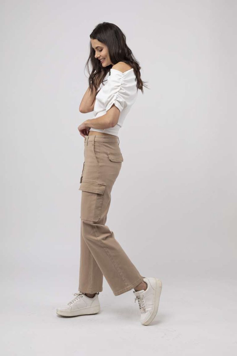 Toxik3 broek cargo beige