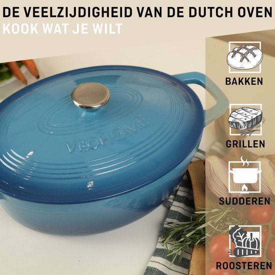 Cocotte ovale en fonte émaillée bleue mate pour la cuisson - Chine Cocotte et machine à café en émail prix