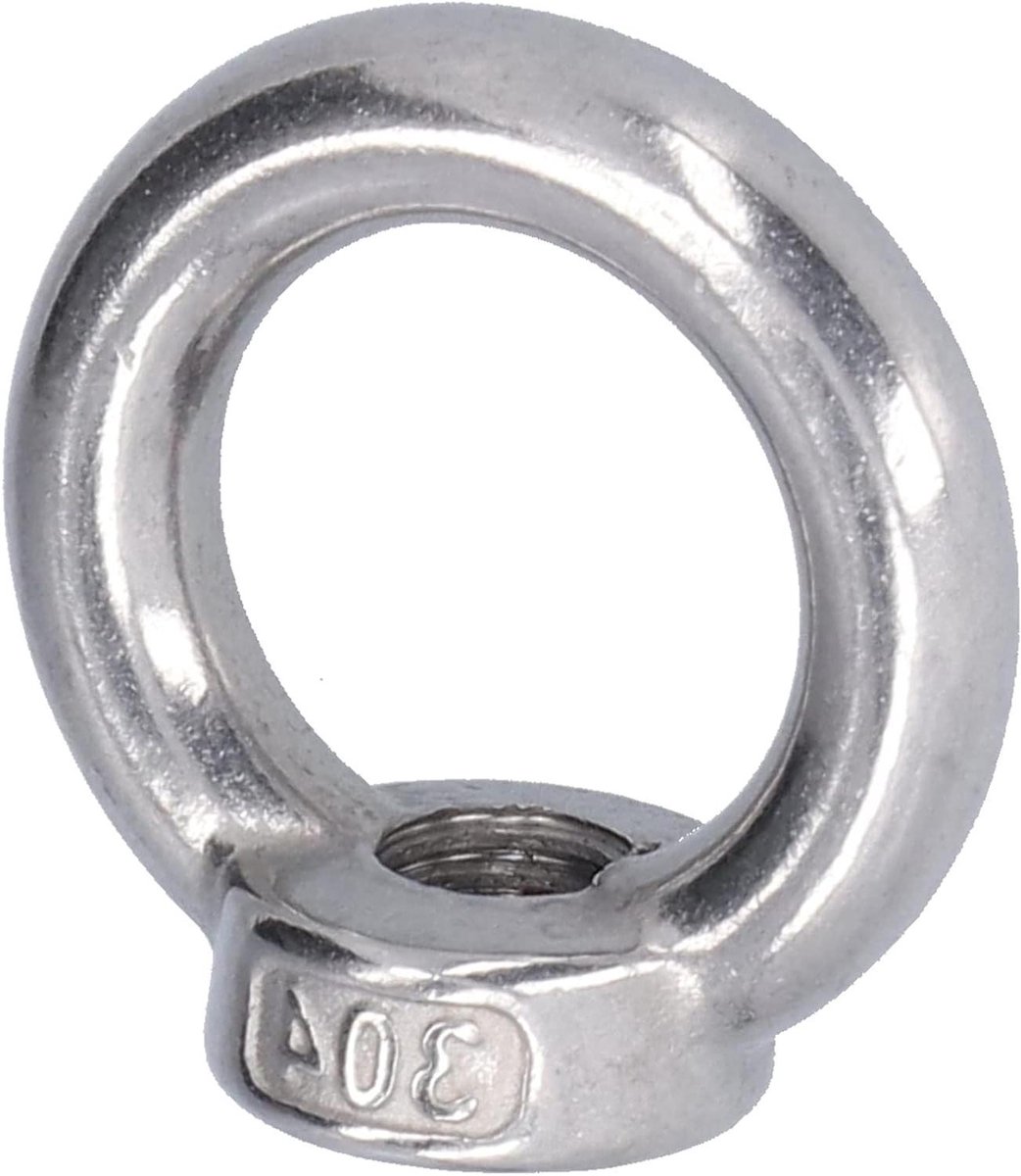 Hijs Oogmoeren Roestvrij Stalen Ring Hijsmoeren voor Bosbouwmachines - 10 stuks (M3)