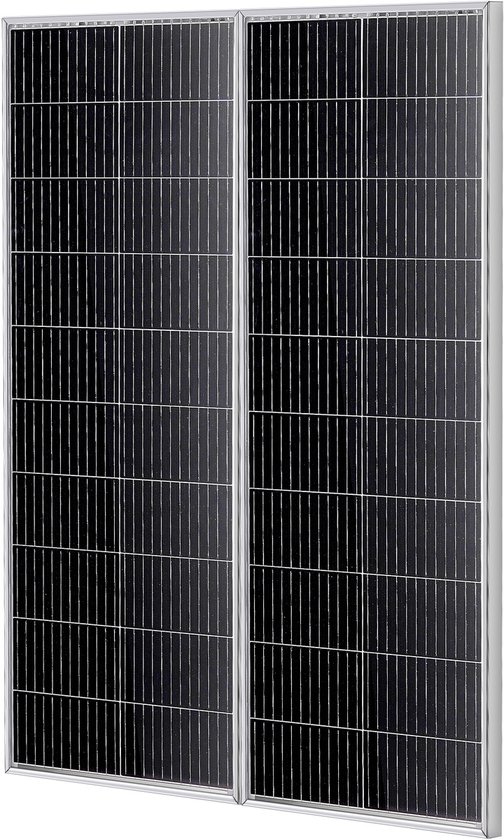 VEVOR 200W Zonnepaneel Set van 2 12v Monokristallijne Zonnemodule Plus Laadregelaar 16,66a Zonnestelsel Conversiepercentage van 23% Compatibel met Agm, Gel, Fld, Li Accu's Ideaal voor Campers, Jachten, Accessoires van Vevor — afbeelding 2