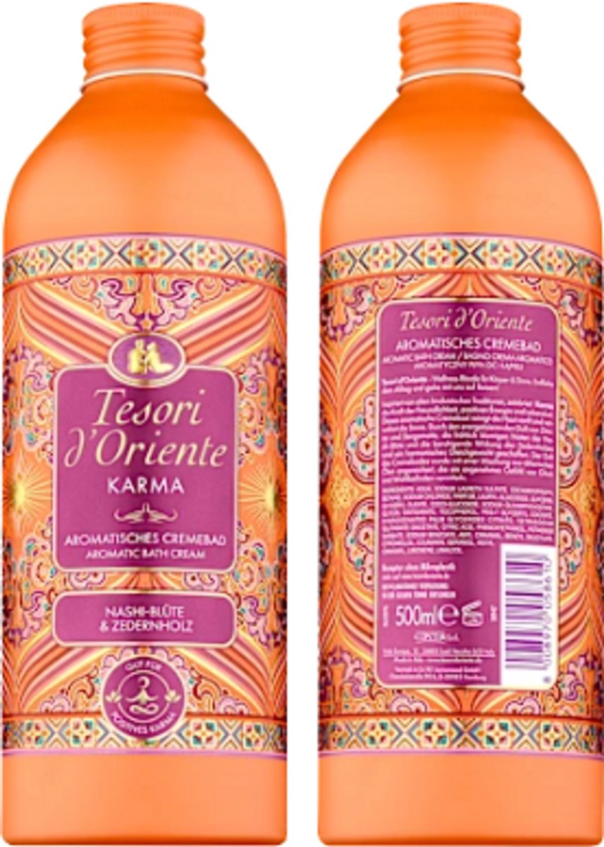 Tesori d'Oriente Karma Badschuim - 500 ml | Badschuim met Citroen en Bergamot - Ontspannend Badplezier
