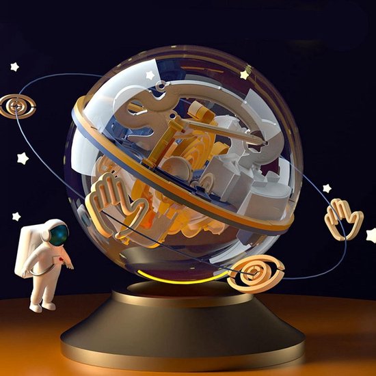 3D-labyrint bol, complexe puzzel met rollende ballen, groot labyrint 3D