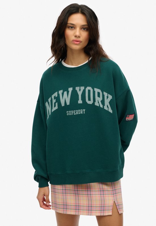 Pull oversize à col ras du cou pour femme Superdry ATHLETIC