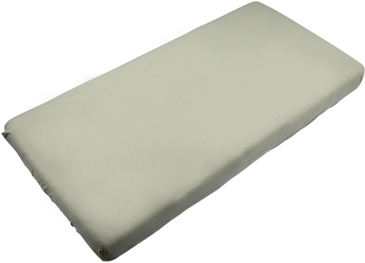 Timboo Hoeslaken Ledikant - 60 x 120 cm - Whisper Green