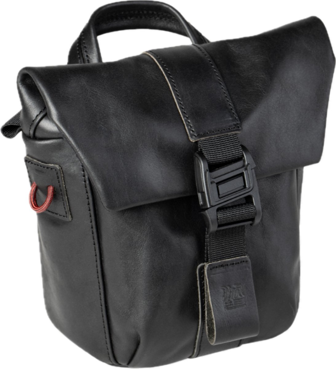 Wotancraft Pilot - 2L - zwart leer - cameratas - schoudertas