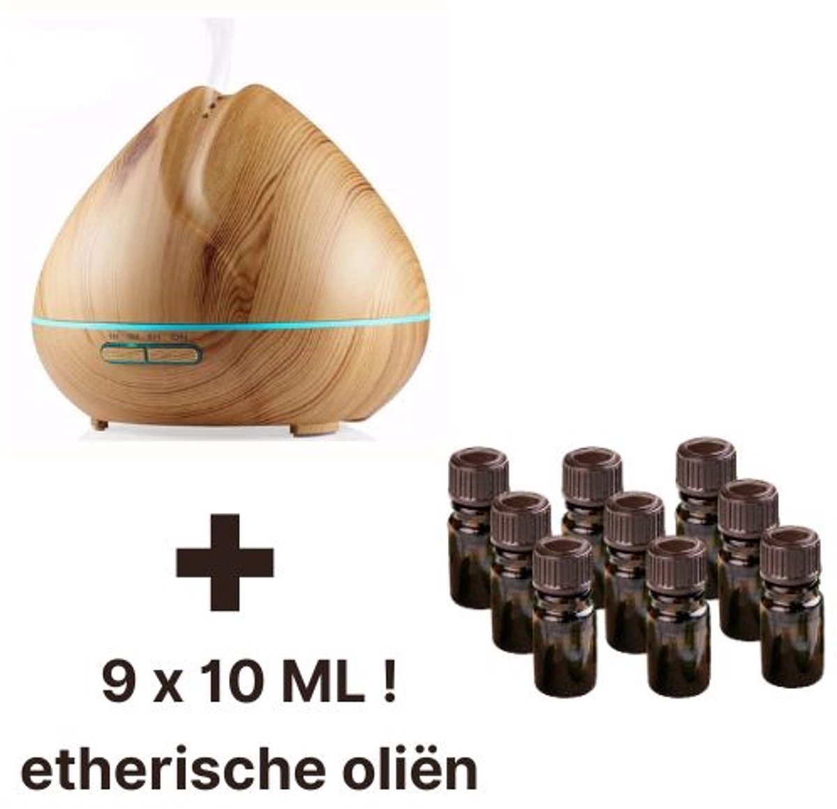 Goedkoopste Xanthia - Aroma Diffuser - 400 ml - 9 x Etherische Olie Set - LED - compleet