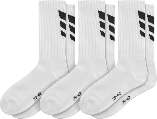 LOT DE 3 CHAUSSETTES ERIMA 3 WINGS - Chaussettes de sport - Wit - Taille 43-46