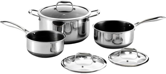 HexClad Hybrid Nonstick 4.5-Quart Deep Sauté Pan With Tempered Glass Lid Stay Cool Handle Dishwasher Friendly Oven Safe U 3 HexClad Hybrid Nonstick 4.5-Quart Deep Sauté Pan With Tempered Glass Lid Stay Cool Handle Dishwasher Friendly Oven Safe U 3