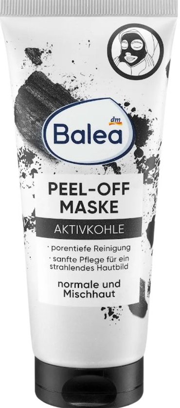 Balea - Peel Off - Gezichtsmasker - Actieve kool - Active Charcoal Mask - 100 ml