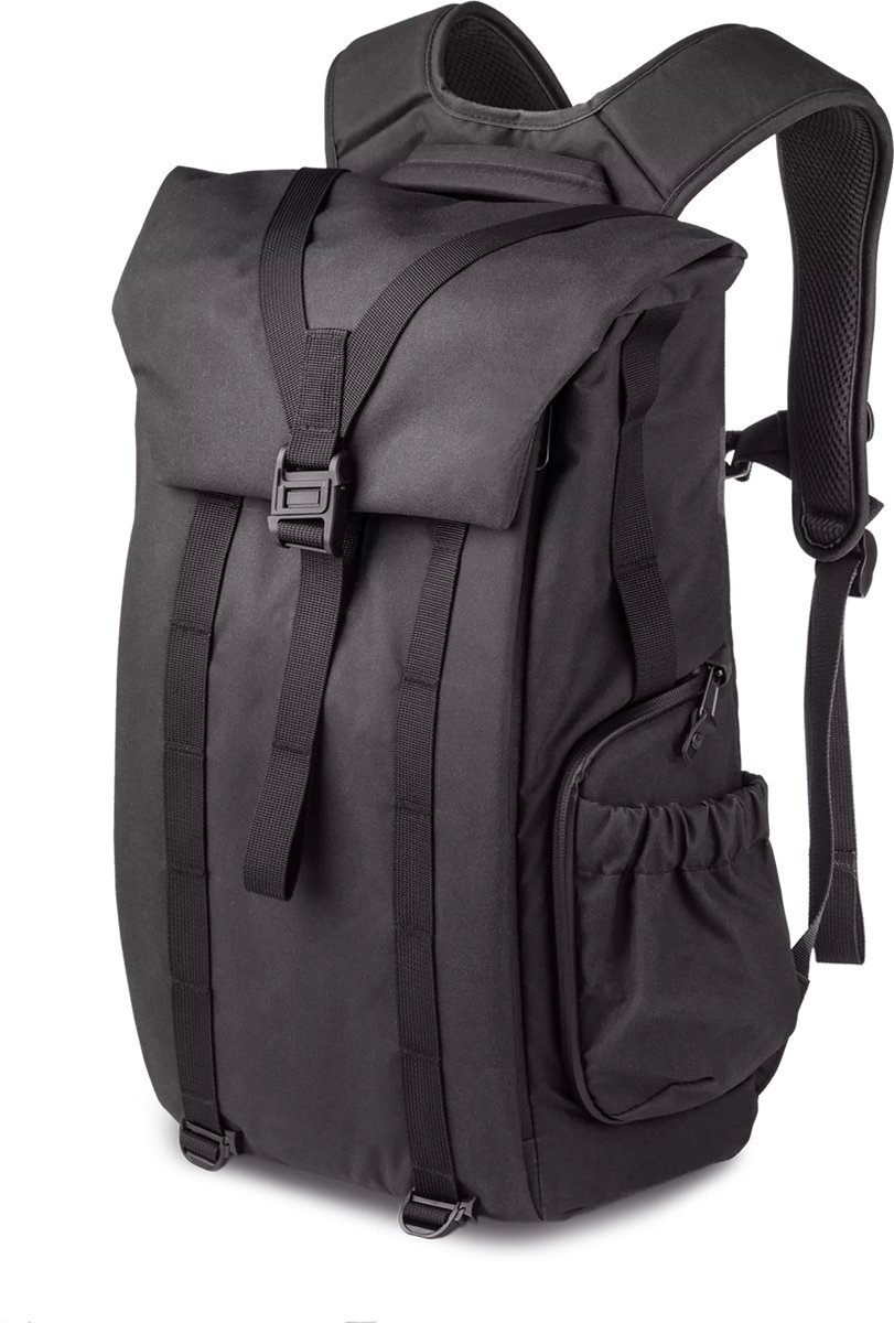 Wotancraft Pilot rugtas - 18L - zwart - backpack - rugzak - cameratas
