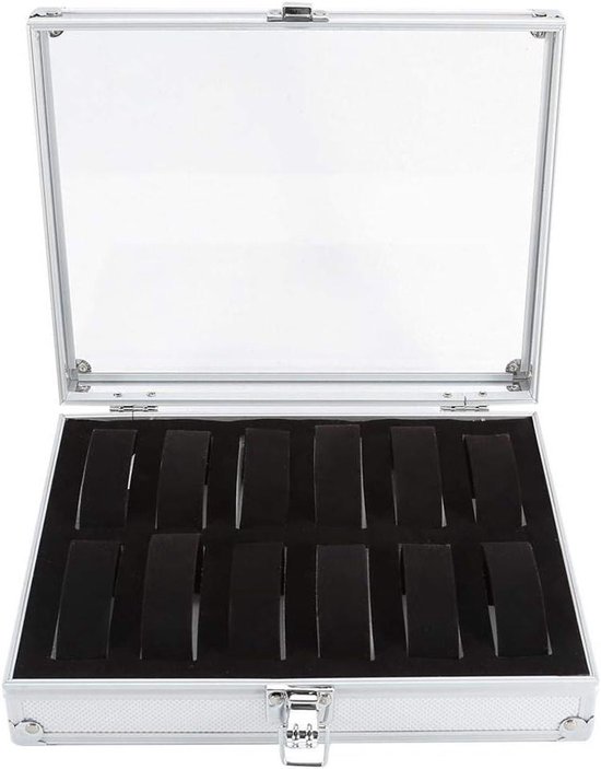 Vitrine de Montres,Haloyo®,Rangement pour Montres en Cuir PU,Boîte