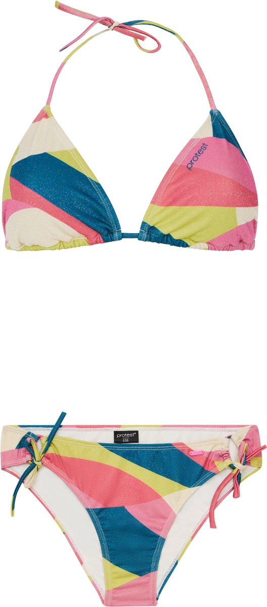 Protest Prtflava – Triangle bikini set Dames – Koordsluiting – Uitneembare vulling Blauw