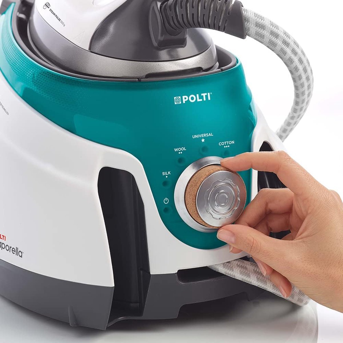 Polti La Vaporella XT100C 2350 W 1,5 l Aluminium zoolplaat Grijs, Turkoois, Wit — afbeelding 5