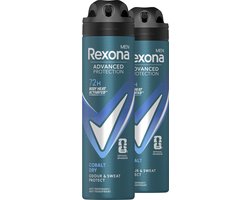 Rexona Men - Anti-Transpirant Spray - Advanced Protection - Cobalt Dry - 2 x 150 ml - Voordeelverpakking