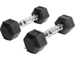 AJ-Sports Hex Dumbells 2kg - 2 x 2 kg Dumbell - Gewichten - Dumbells set - Gewichten set - Halterset - Fitness gewichten - Krachttraining - Fitness