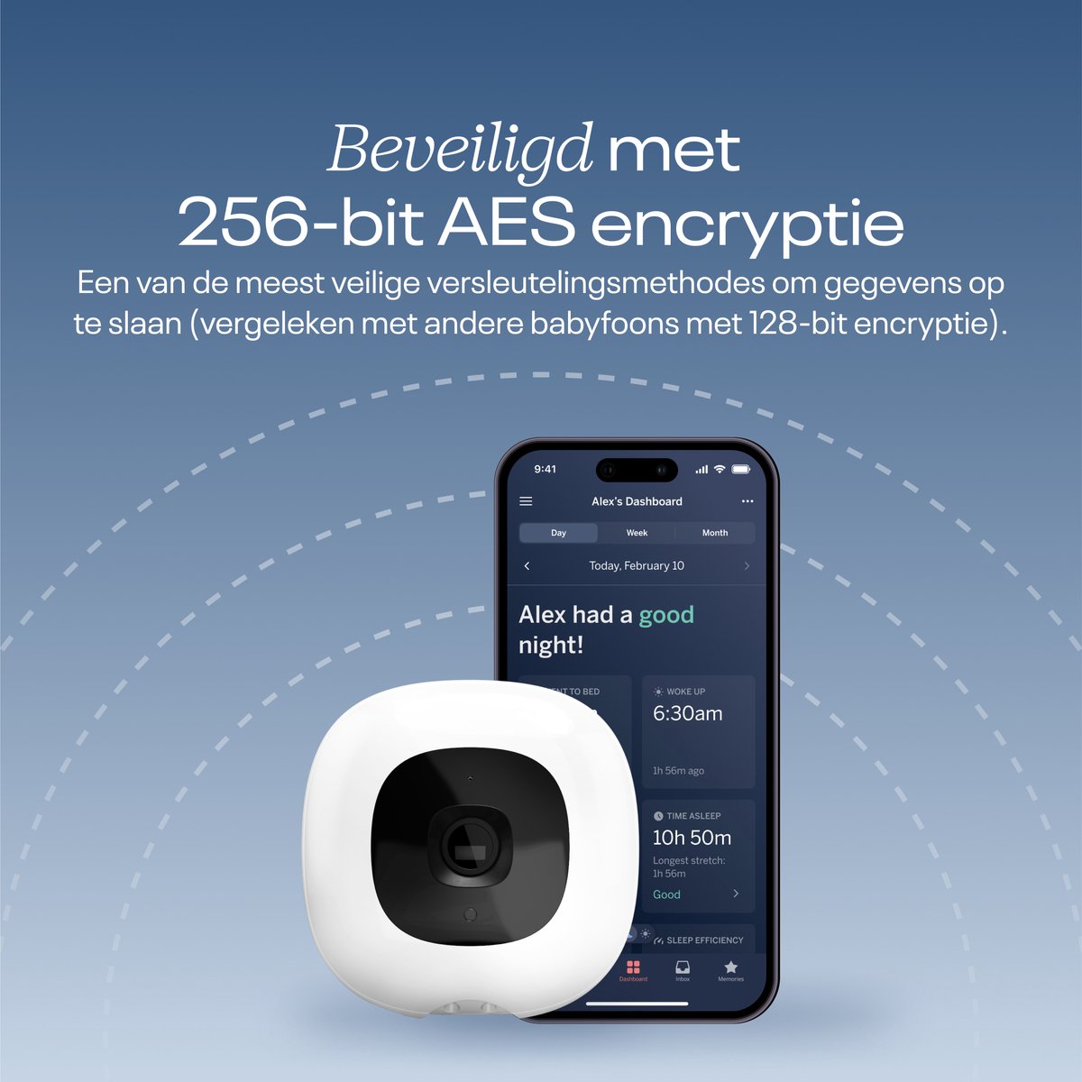 Afbeelding 3 van Nanit Pro Camera Babyfoon + vloerstandaard - Premium babyfoon met camera en app - 30+ Awards - Slaapstatistieken - Ademhalingsbewaking