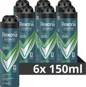 Rexona Men Advanced Protection Anti-Transpirant Deodorant Spray - Quantum Dry - 6 x 150 ml - Voordeelverpakking