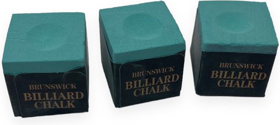 Brunswick - biljartkrijt - 3 stuks - biljart krijt - pool krijt - keu krijt